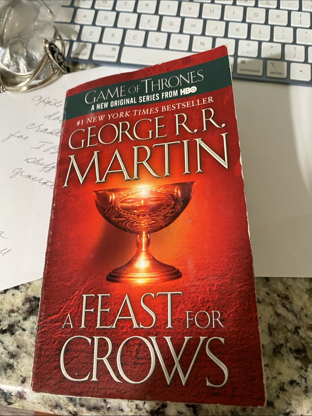 George R.R. Martin "A Feast for Crows" - Red Paperback